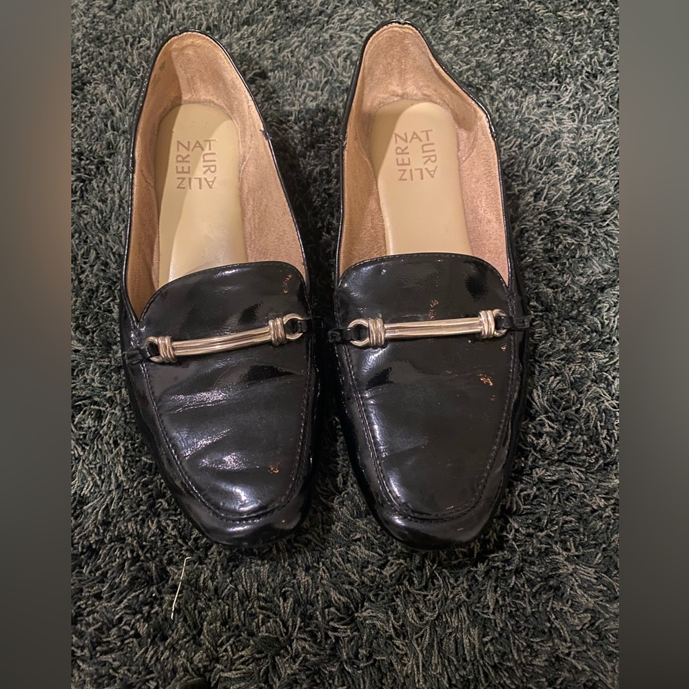 Naturalizer Black Patent Leather Loafers